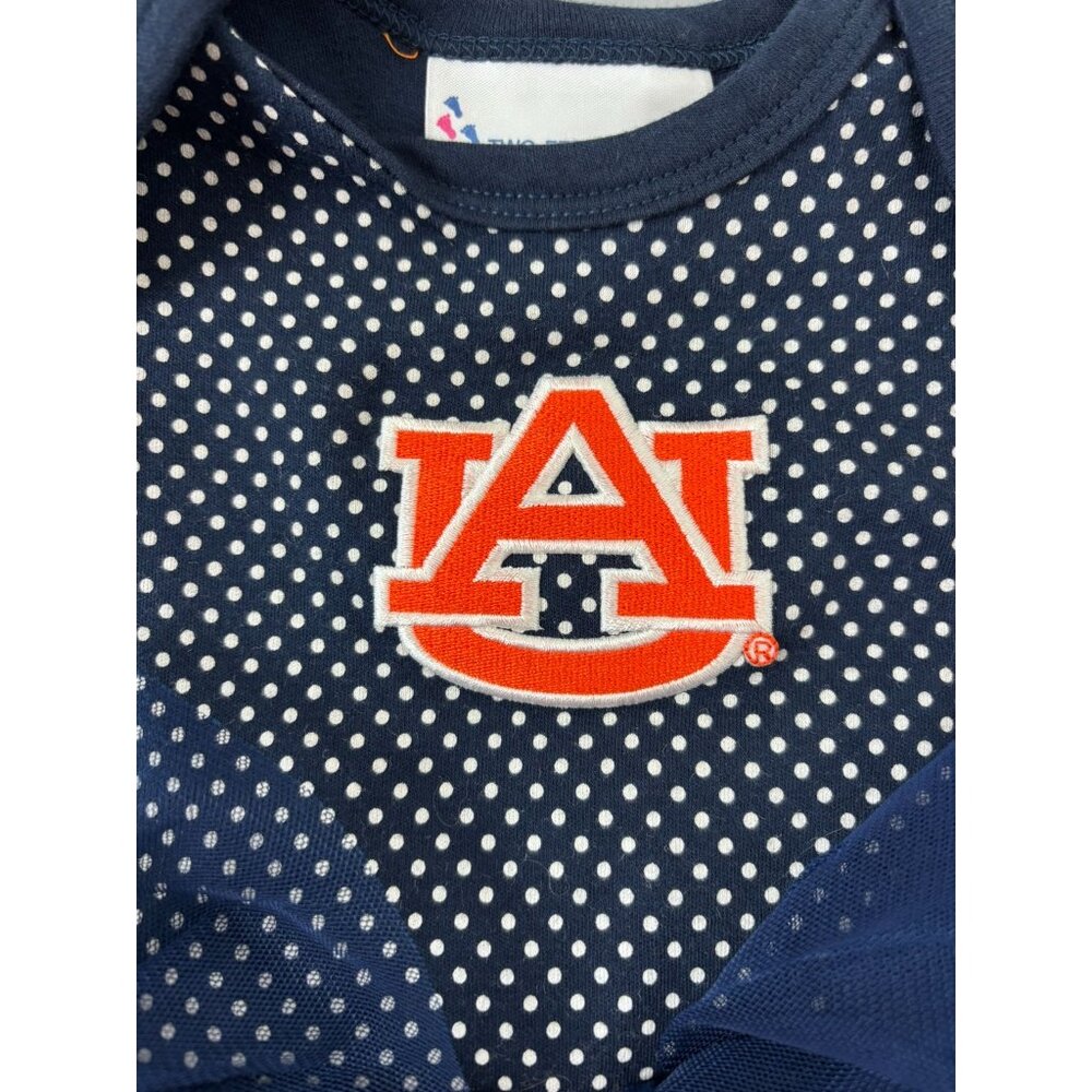 Two Feet Ahead‎ baby Newborn girl Auburn navy dot tutu bodysuit football tigers - Picture 4 of 5